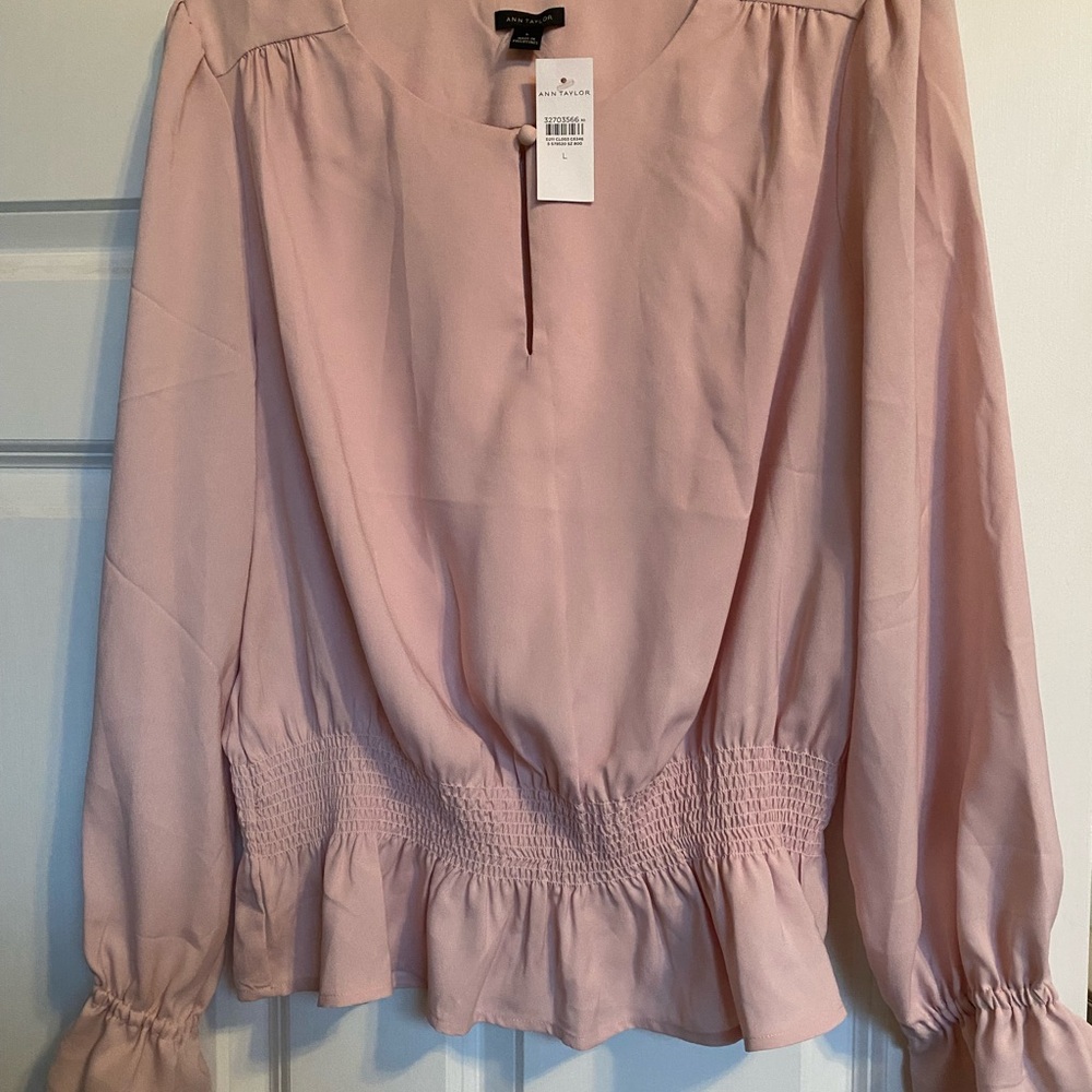 Women's Pink Blouse Ann Taylor NWT